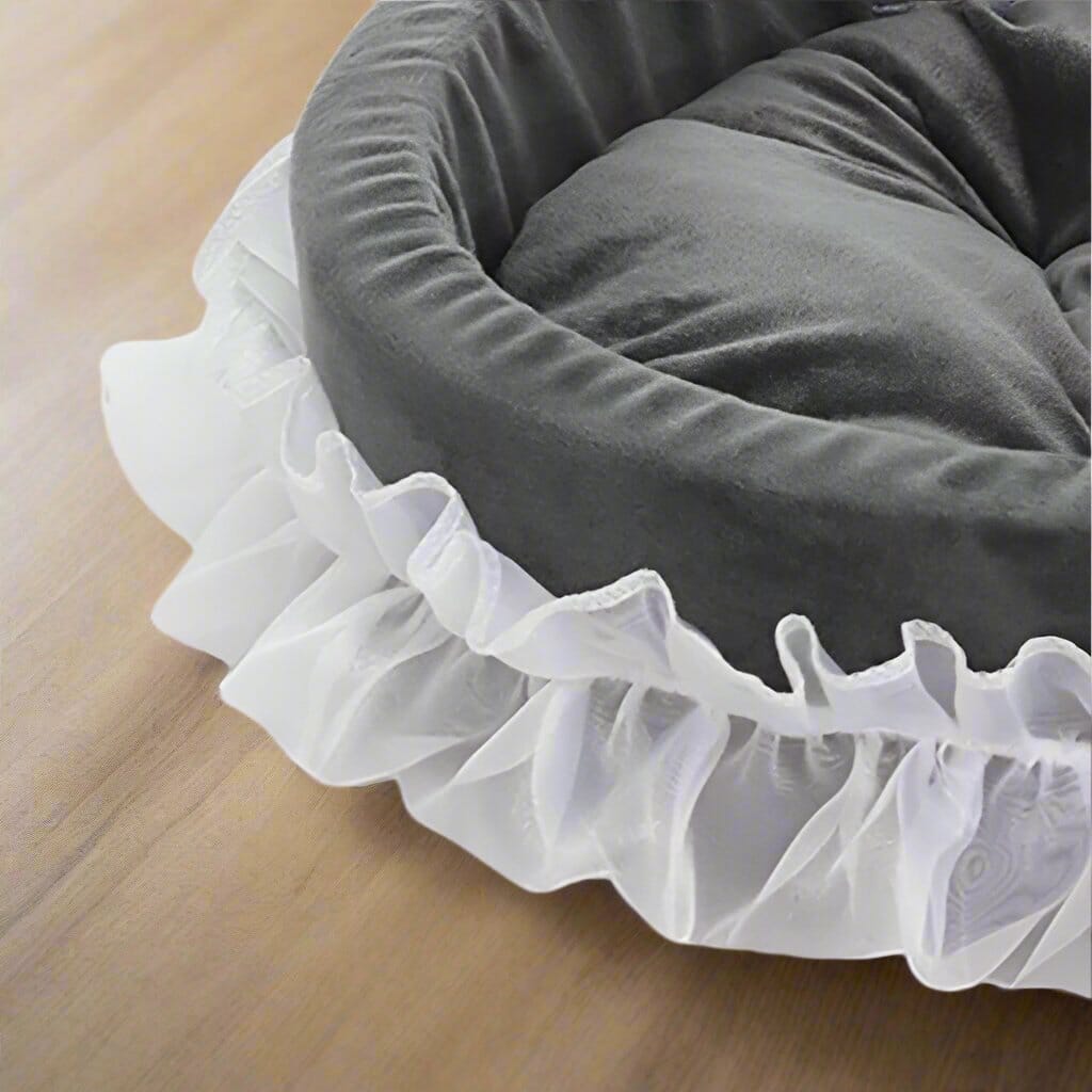 Lit Pour Chien - CuteLaceDogBed™ - Gris - Paradis de Chien