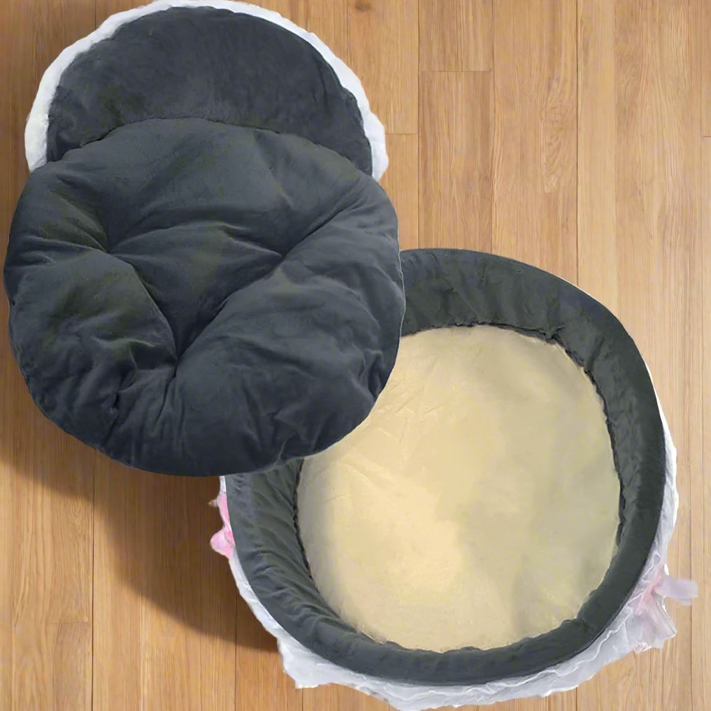 Lit Pour Chien - CuteLaceDogBed™ - Gris - Paradis de Chien