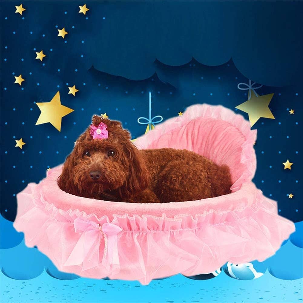 Lit Pour Chien - CuteLaceDogBed™ - Rose - Paradis de Chien
