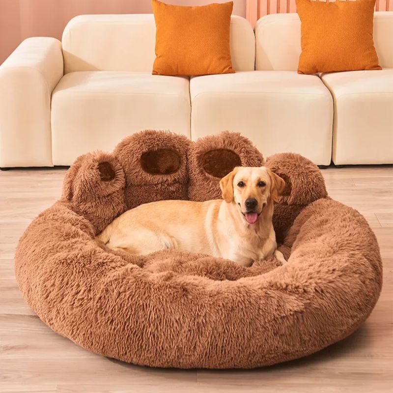 Lit pour Chien - FluffyDogBed™ - Café - Paradis de Chien