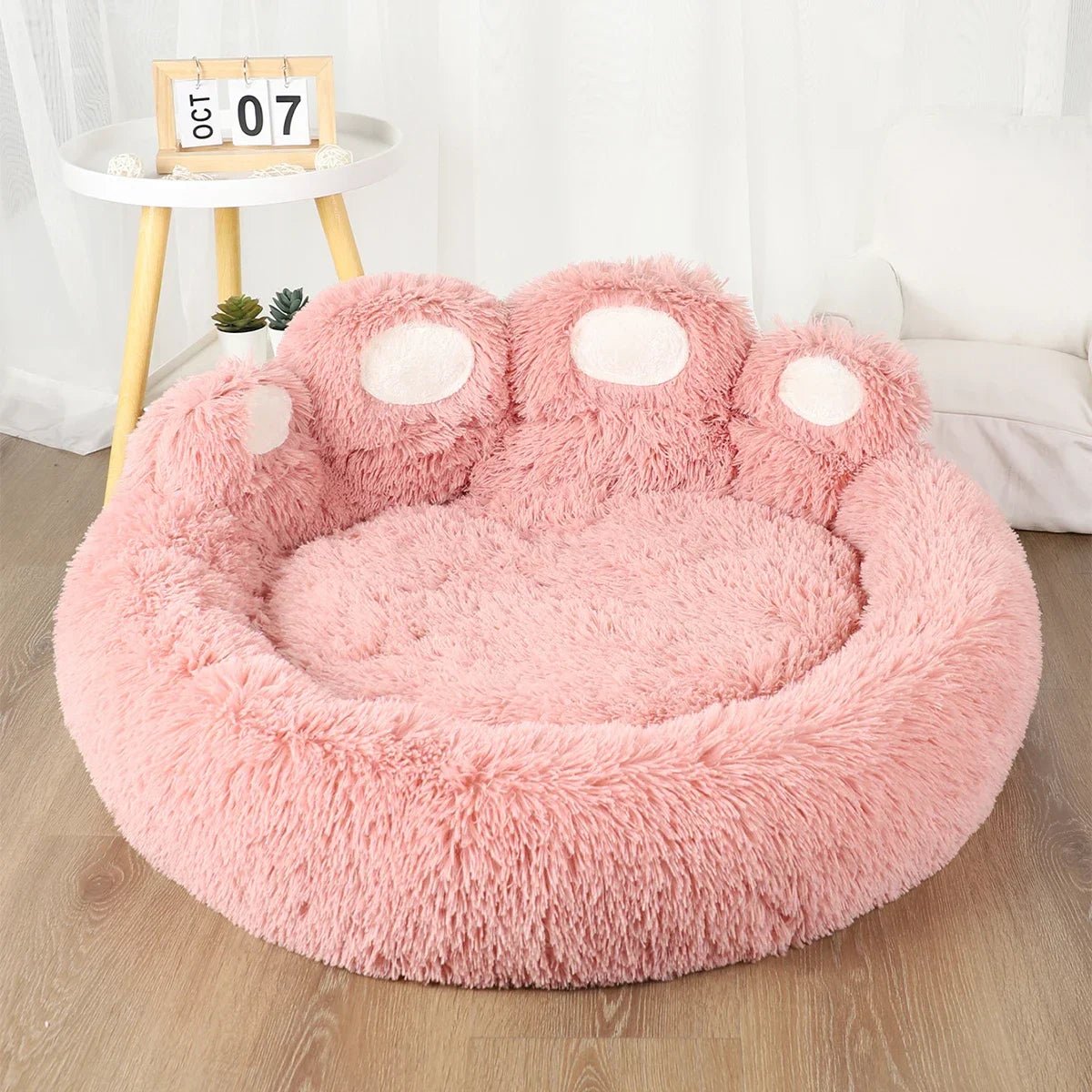 Lit pour Chien - FluffyDogBed™ - Rose - Paradis de Chien