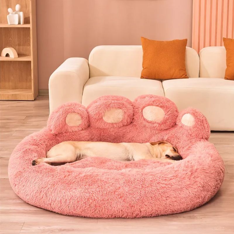 Lit pour Chien - FluffyDogBed™ - Rose - Paradis de Chien