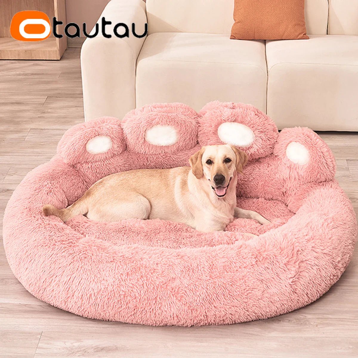 Lit pour Chien - FluffyDogBed™ - Rose - Paradis de Chien