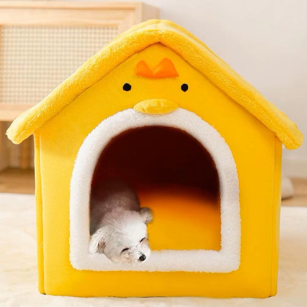 Niche Chien - ComfortableDogHouse™ - Jaune Poussin - Paradis de Chien