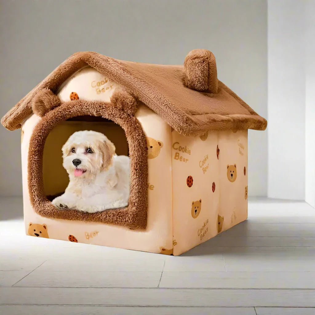 Niche Chien - ComfortableDogHouse™ - Marron Ours - Paradis de Chien