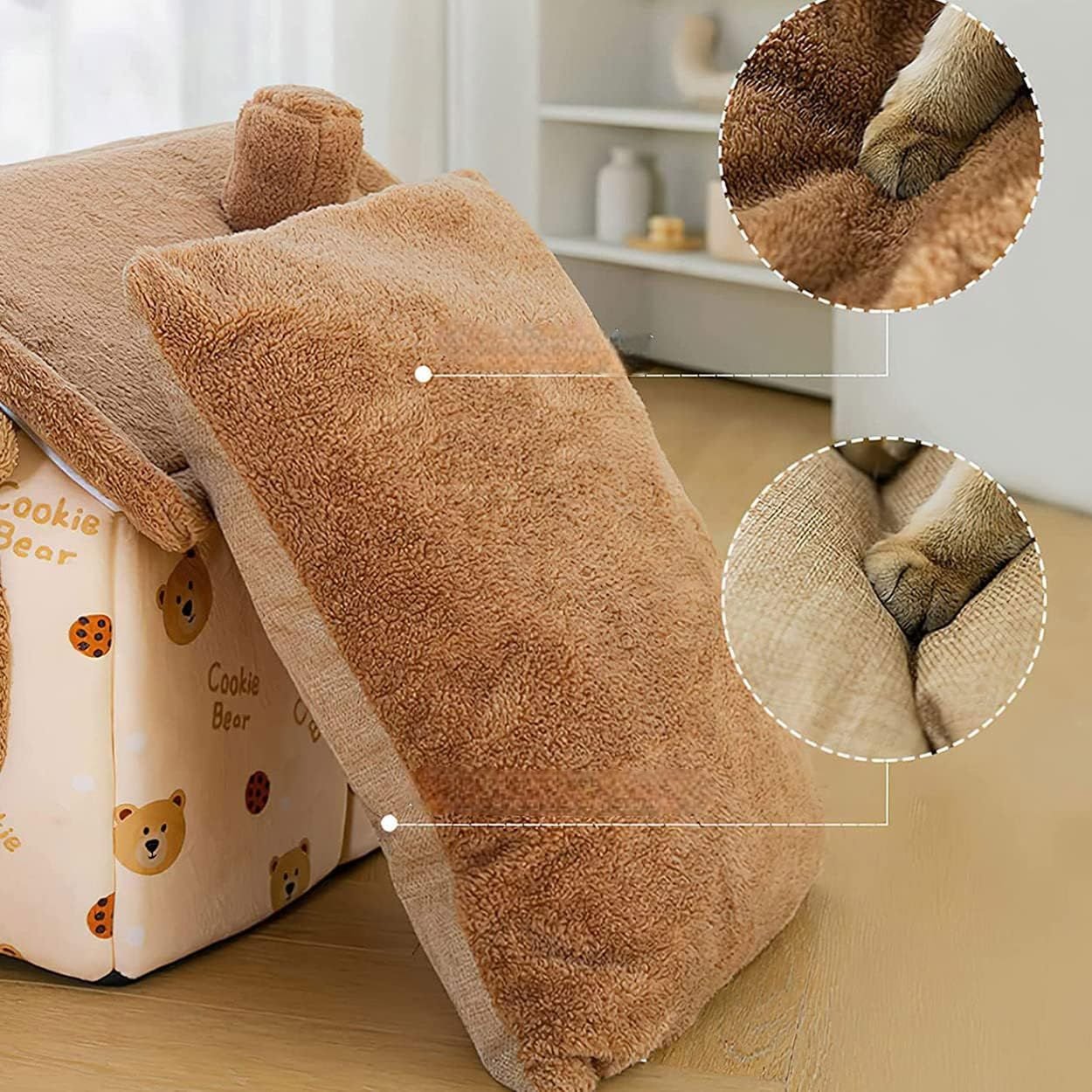 Niche Chien - ComfortableDogHouse™ - Marron Ours - Paradis de Chien