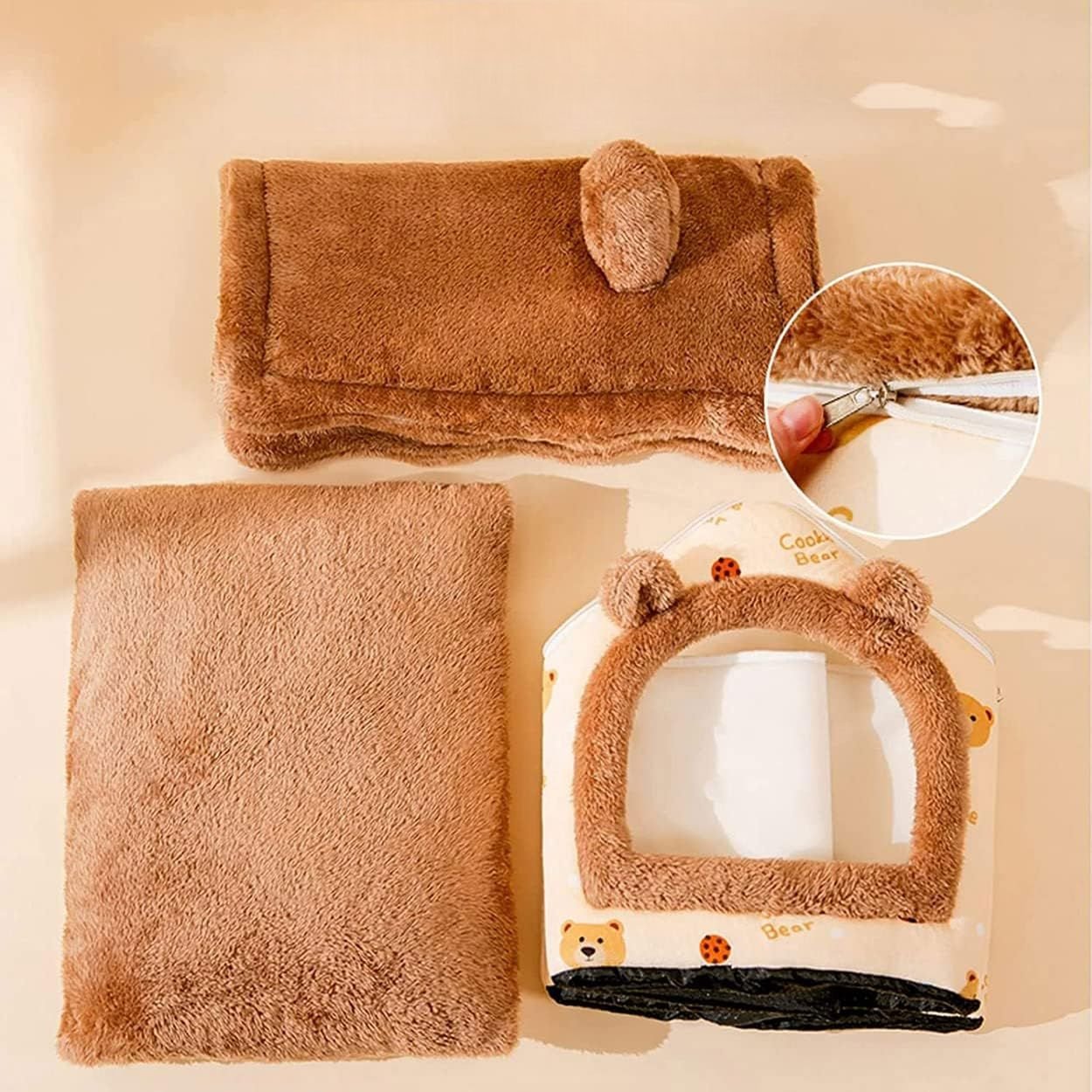Niche Chien - ComfortableDogHouse™ - Marron Ours - Paradis de Chien