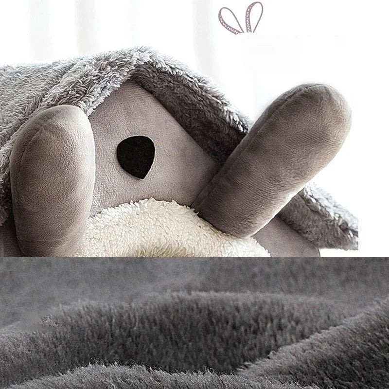 Niche Chien - ComfortableDogHouse™ - Toit simple gris - Paradis de Chien
