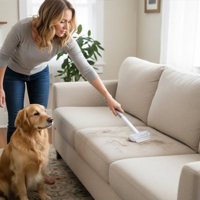 Brosse anti poil | PetClean - Paradis de Chien