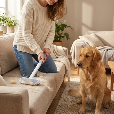 Brosse anti poil | PetClean - Paradis de Chien