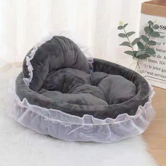 Lit Pour Chien - CuteLaceDogBed™ - Gris - Paradis de Chien