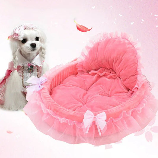 Lit Pour Chien - CuteLaceDogBed™ - Rose - Paradis de Chien