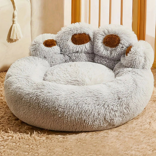 Lit pour Chien - FluffyDogBed™ - Gris - Paradis de Chien