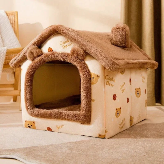 Niche Chien - ComfortableDogHouse™ - Marron Ours - Paradis de Chien