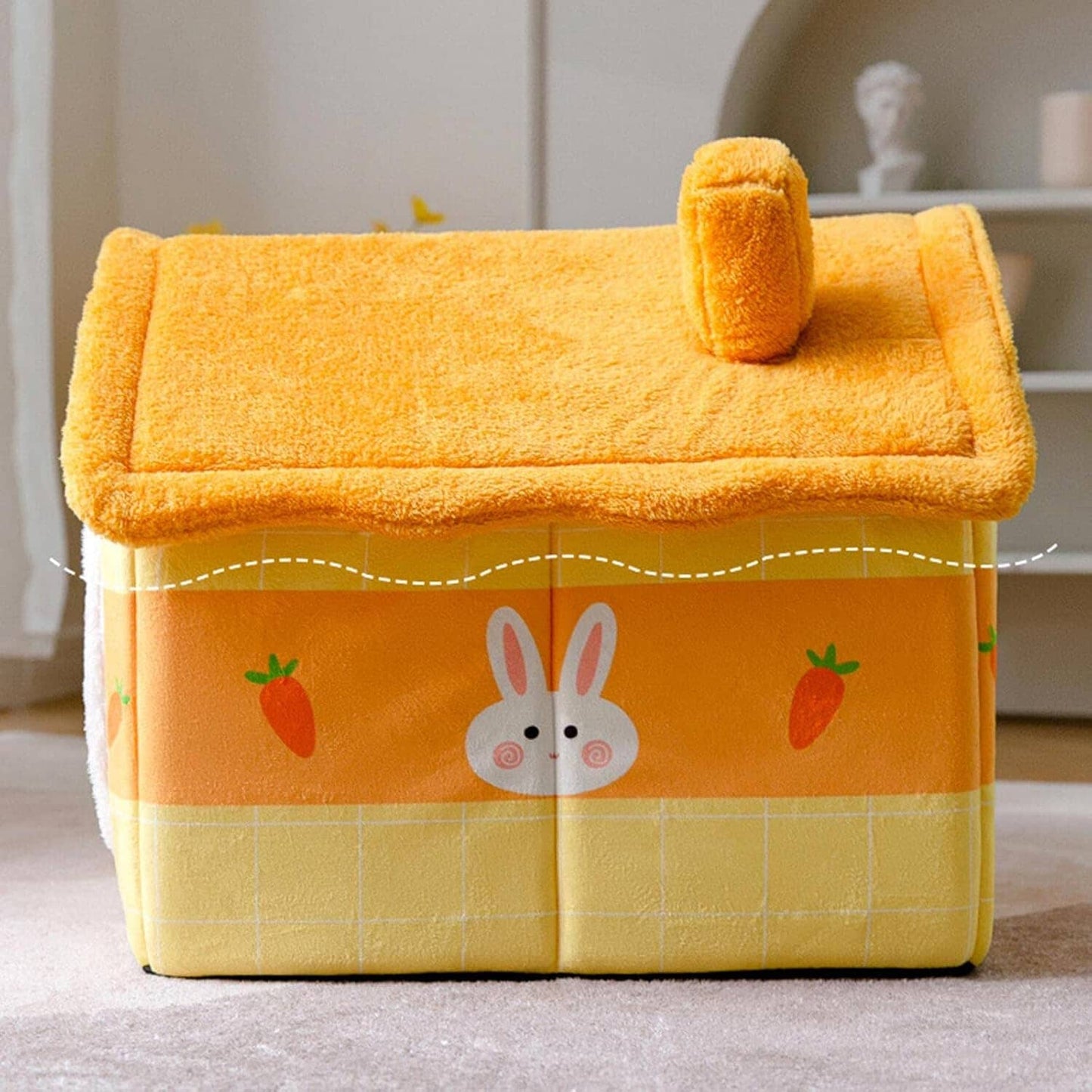 Niche Chien - ComfortableDogHouse™ - Orange Carotte - Paradis de Chien