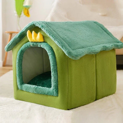 Niche Chien - ComfortableDogHouse™ - Vert Dinosaure - Paradis de Chien