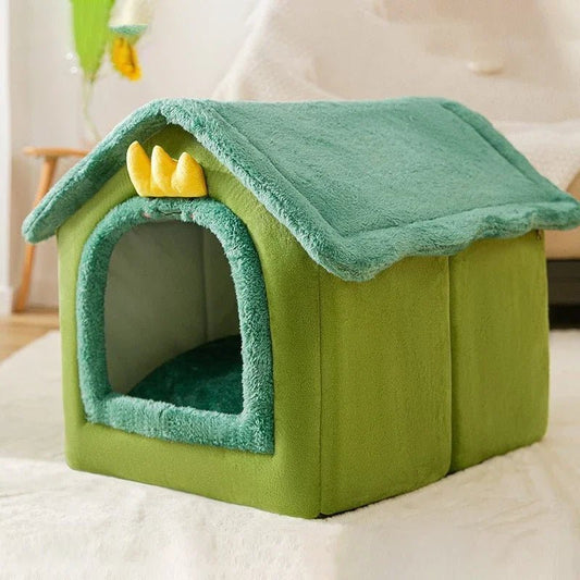 Niche Chien - ComfortableDogHouse™ - Vert Dinosaure - Paradis de Chien