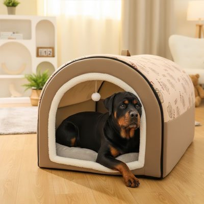 Niche pour Chien interieur | Élégance Confort - Paradis de Chien